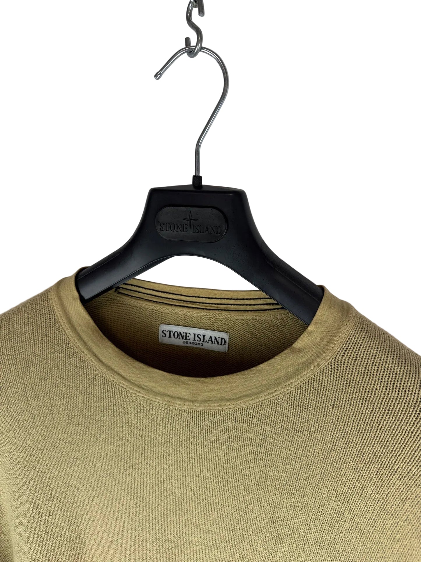 Maglione beige con righe sui polsini Stone Island - Taglia L