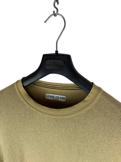 Maglione beige con righe sui polsini Stone Island - Taglia L
