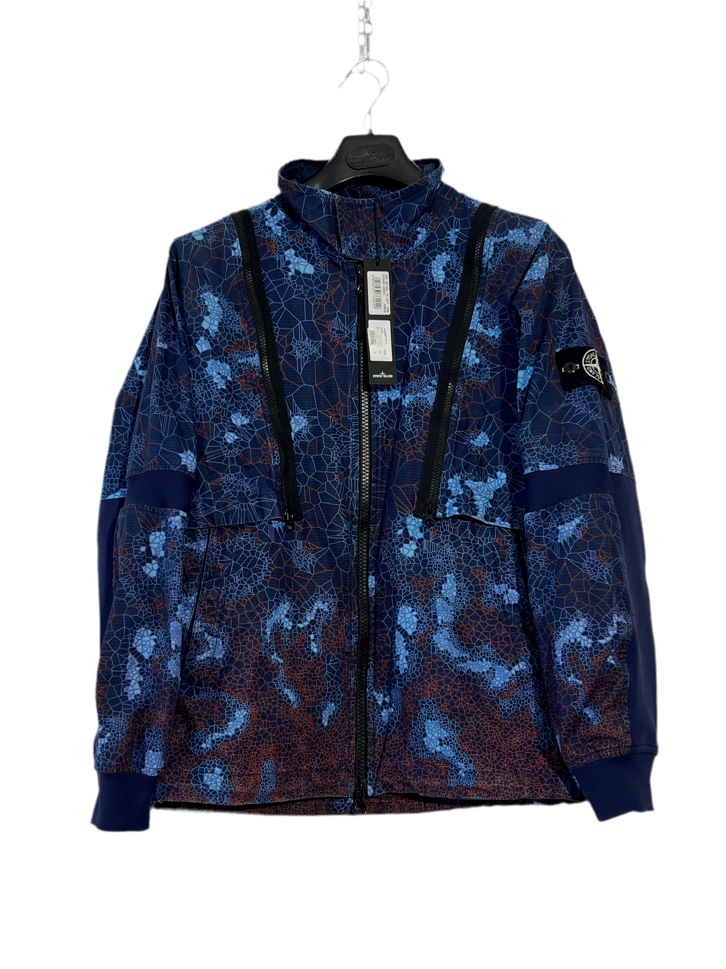 Giacca blu Stone Island Printed Heat Reactive Thermosensitive Fabric (nuova con cartellino) - Taglia L