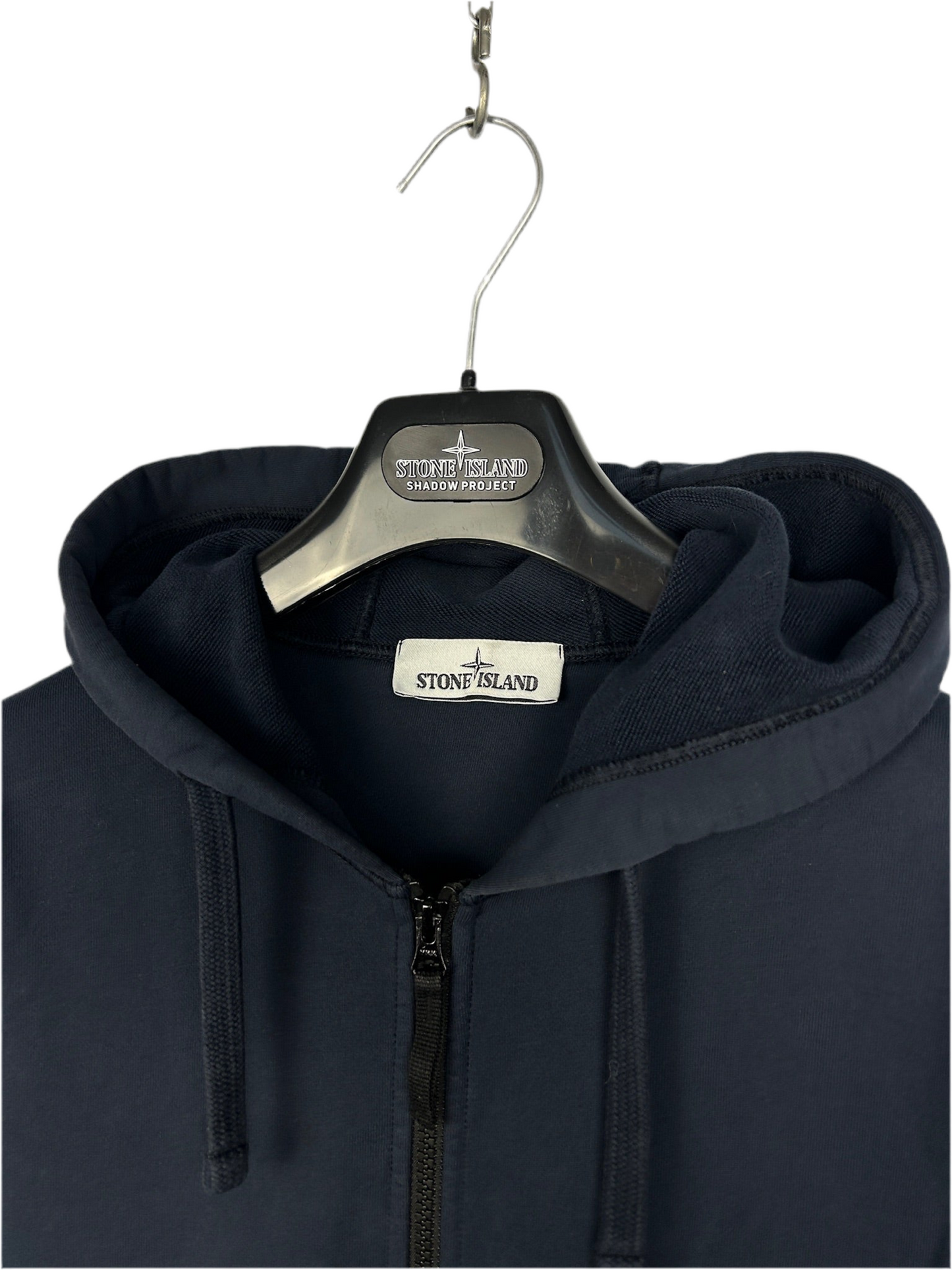 Felpa blu navy con zip e cappuccio Stone Island - Taglia XL