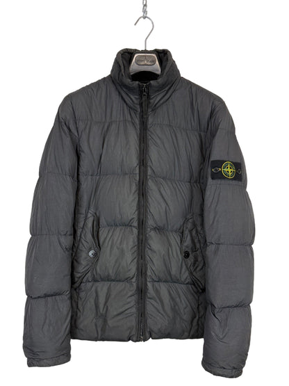 Giacca grigio scuro Garment Dyed Crinkle Reps NY Down Stone Island - Taglia M
