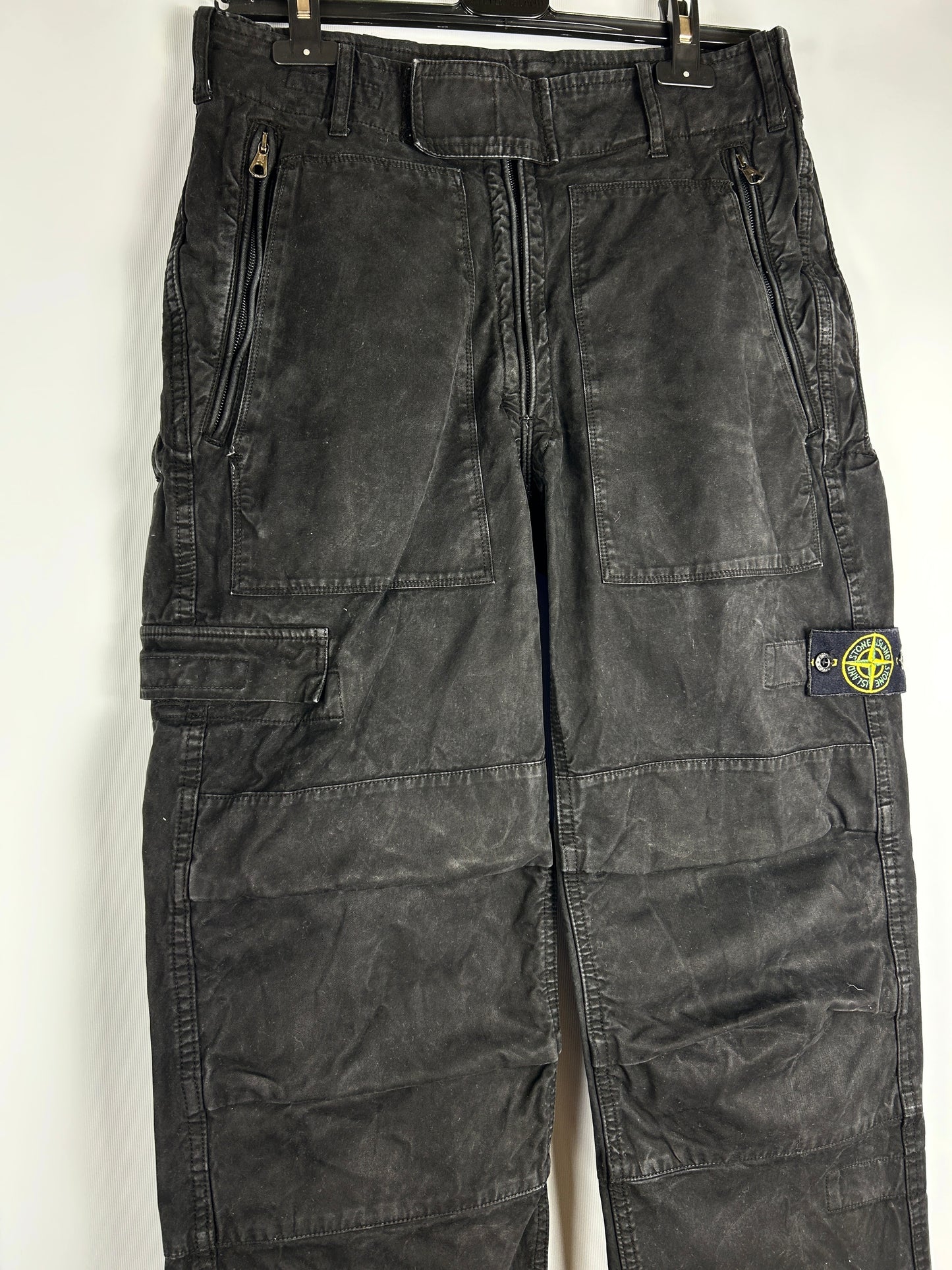 Pantaloni parachute neri Paul Harvey Stone Island - Taglia 48