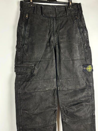 Pantaloni parachute neri Paul Harvey Stone Island - Taglia 48