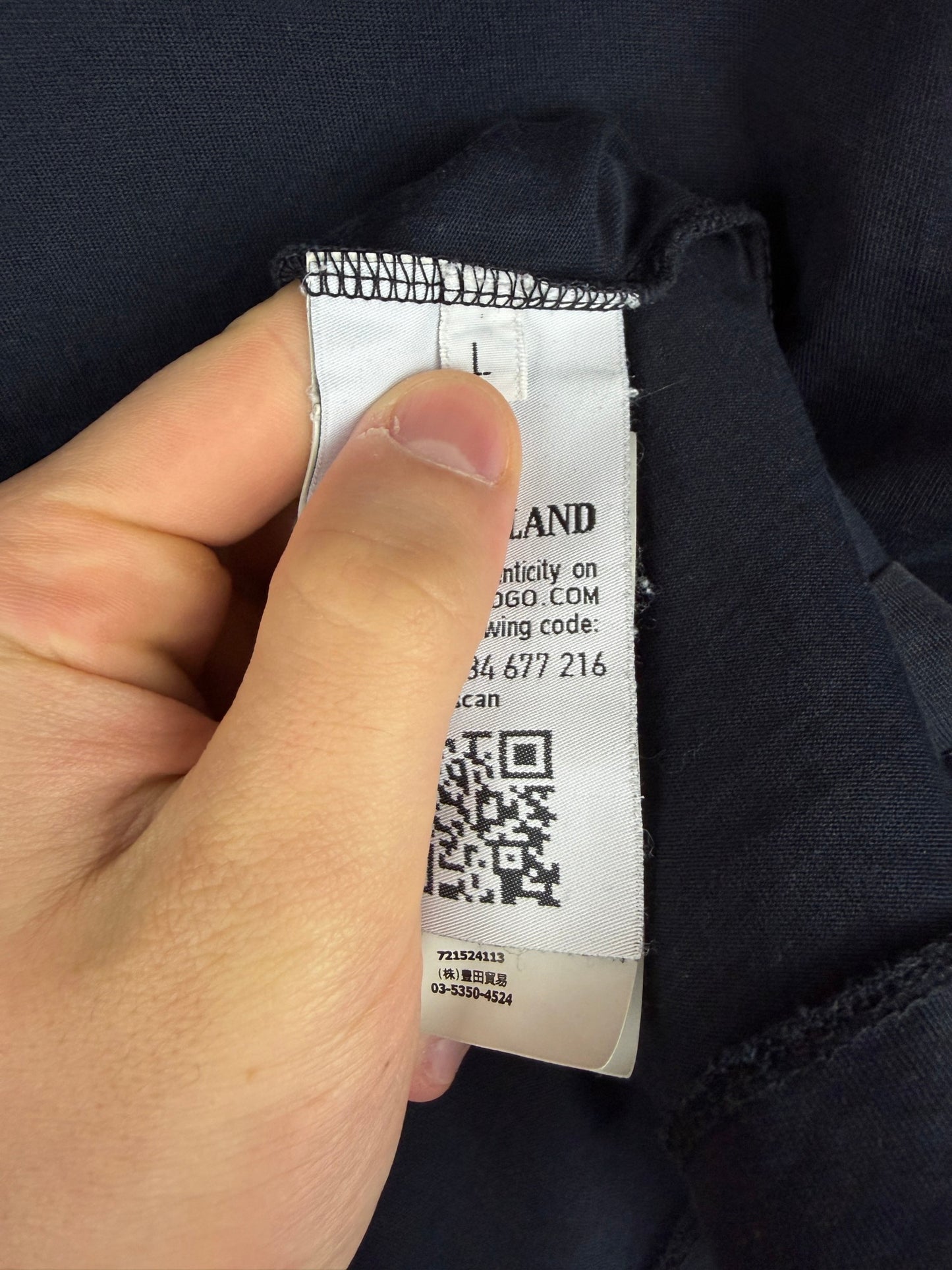 T-shirt blu navy Stone Island - Taglia L