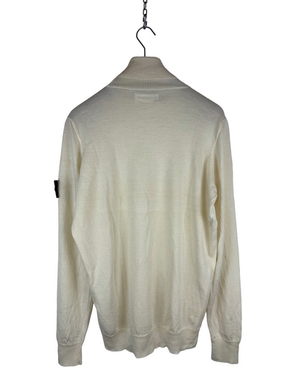 Maglione dolcevita bianco panna Stone Island - Taglia L