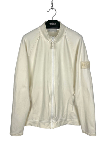 Felpa bianca con zip Ghost Stone Island - Taglia XL