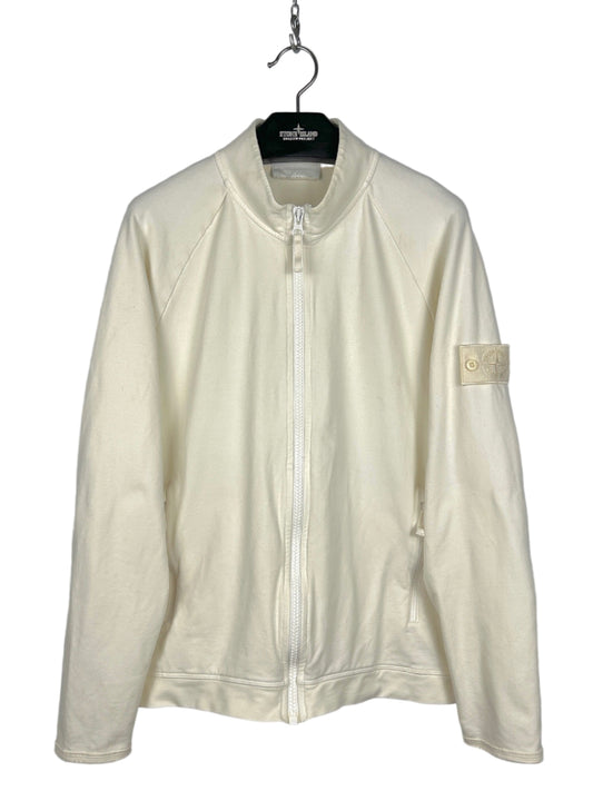 Felpa bianca con zip Ghost Stone Island - Taglia XL