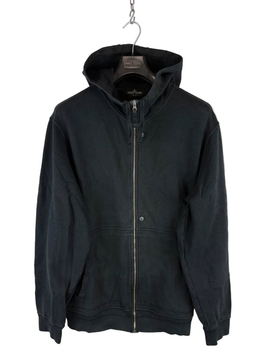 Felpa nera con zip e cappuccio Stone Island Shadow Project - Taglia 3XL