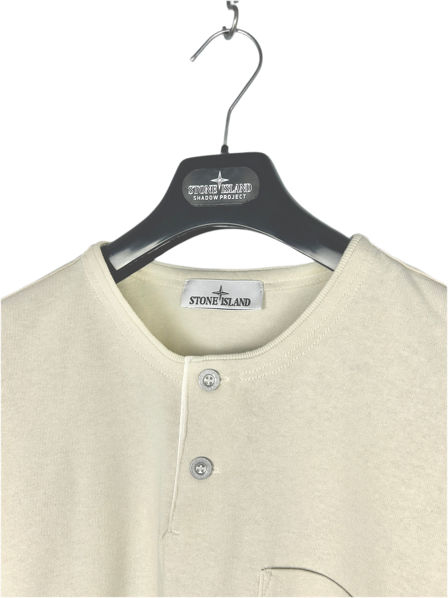 T-shirt bianco panna Stone Island Marina - Taglia M