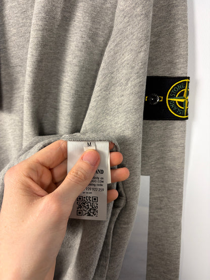 Felpa grigia con strisce reflective Stone Island - Taglia M