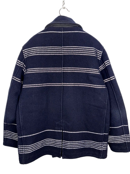Giacca Panno Militare + Righe Reflective blu Stone Island - Taglia XL