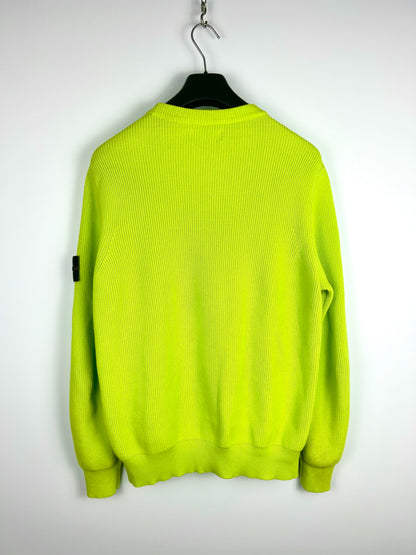 Maglione verde fluo Stone Island - Taglia L