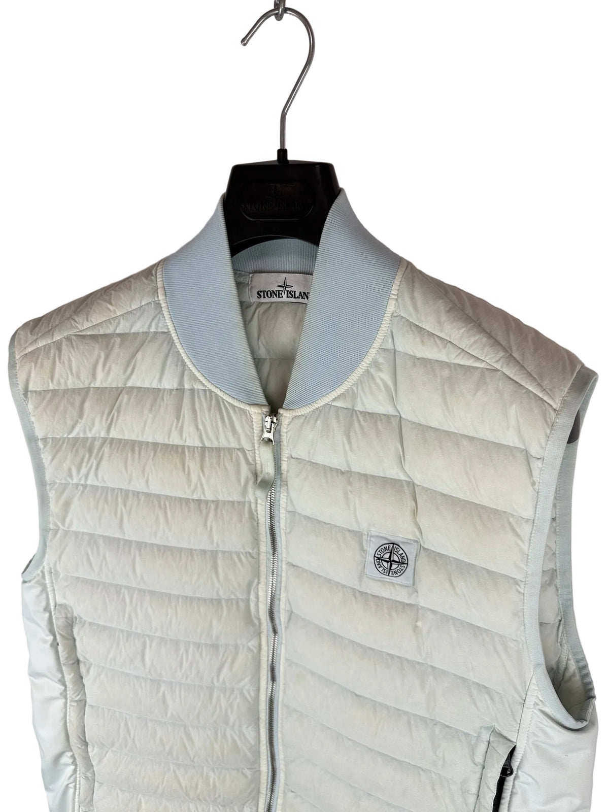 Giacca azzurra Loom Woven Down Chambers Stretch Nylon-TC Stone Island - Taglia L