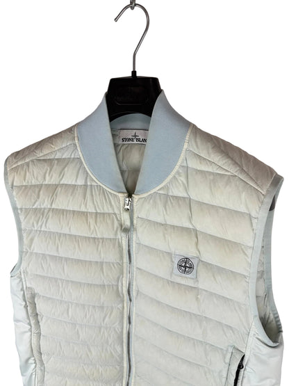 Giacca azzurra Loom Woven Down Chambers Stretch Nylon-TC Stone Island - Taglia L