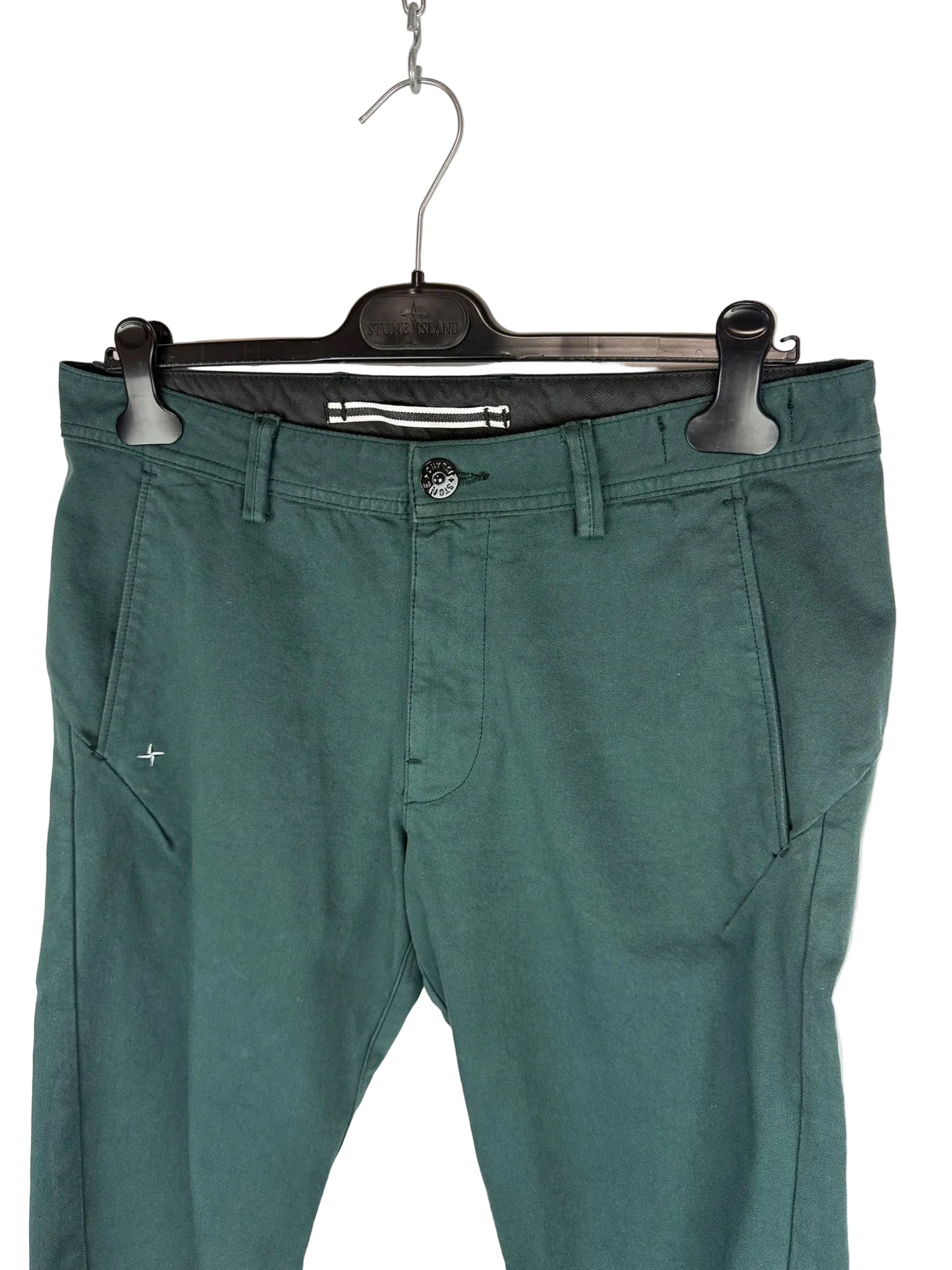 Pantaloni verde petrolio Stellina Stone Island - Taglia W32