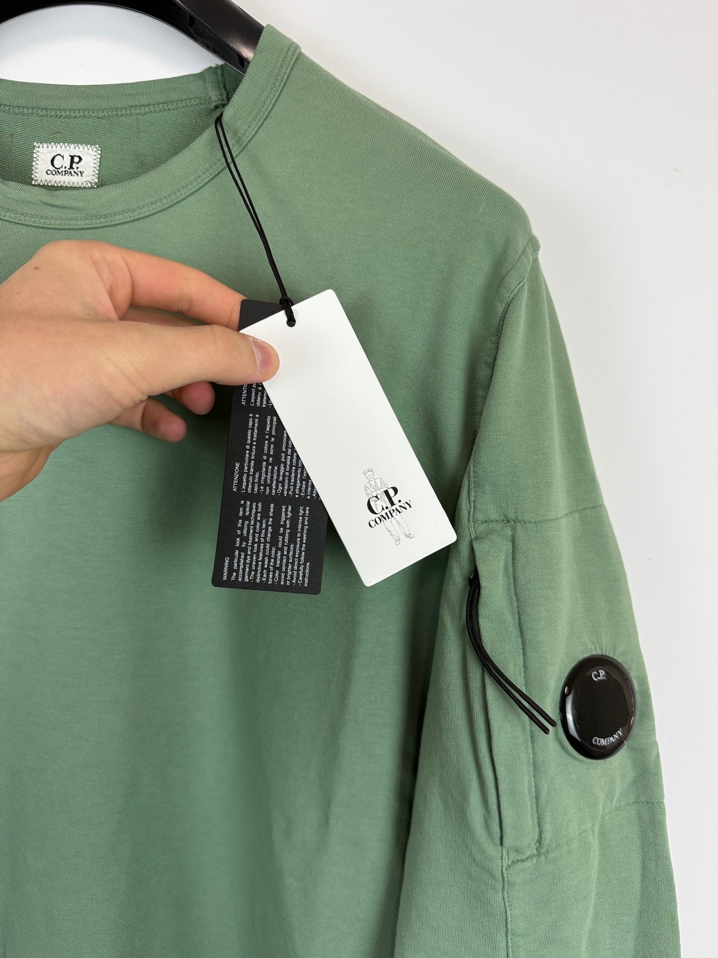Felpa verde C.P. Company (nuova con cartellino) - Taglia L