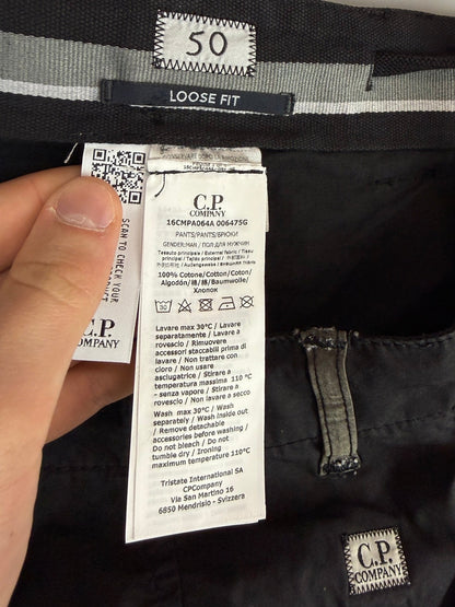 Pantaloni cargo neri C.P. Company (nuovi con cartellino) - Taglia W34