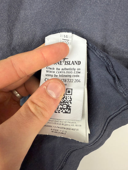 Blue Stone Island T-shirt with print – Junior size (14 years, 170cm)