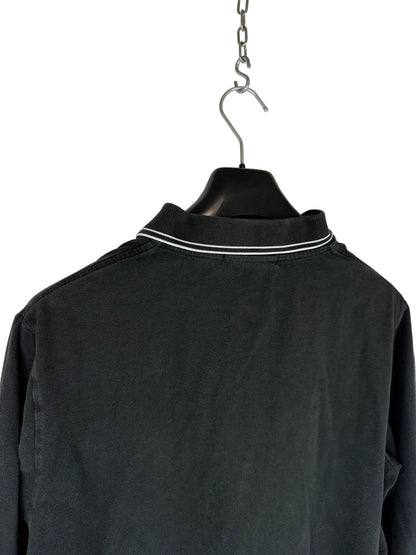 Polo nera a maniche lunghe Stone Island - Taglia XL