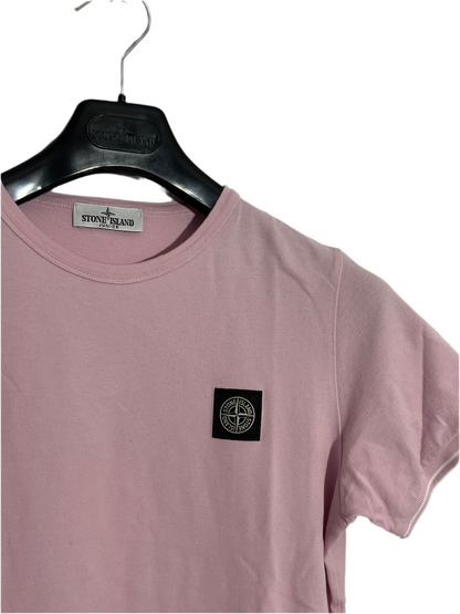 T-shirt rosa in piqué Stone Island - Taglia Junior (14 anni, 170cm)