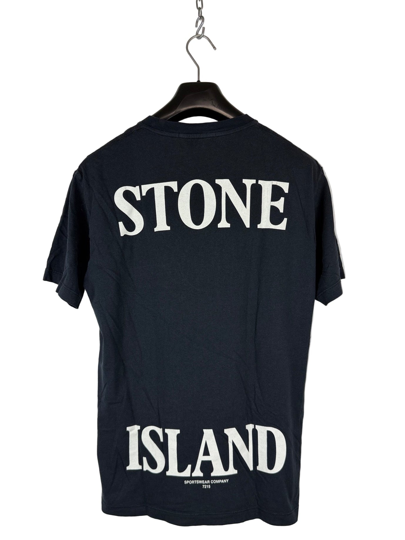 T-shirt blu navy con stampa Stone Island - Taglia M