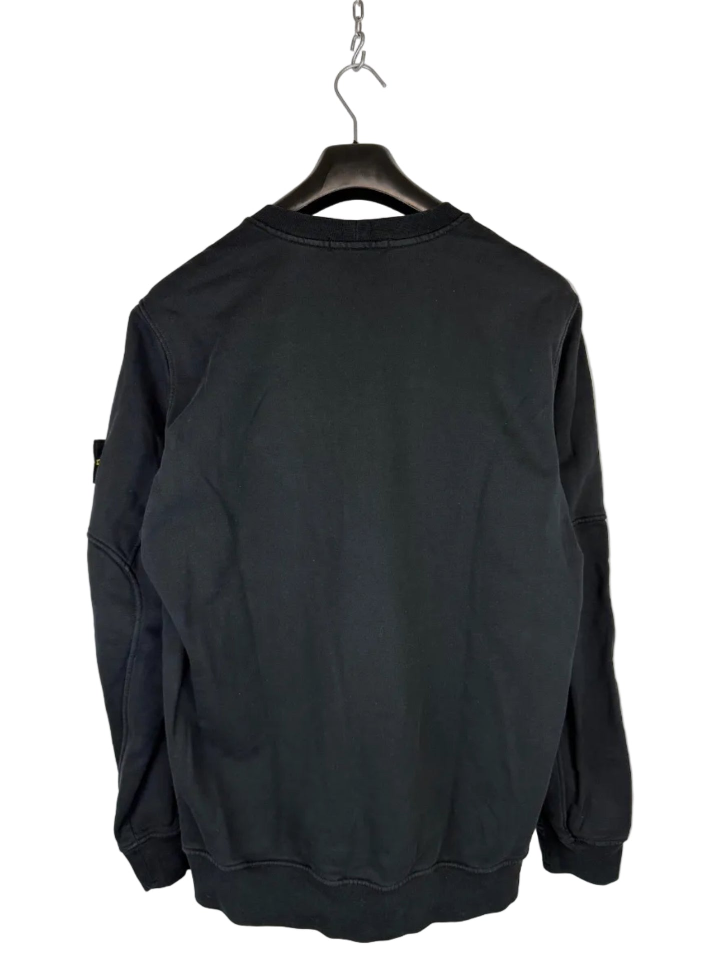 Felpa nera con taschino sul petto Stone Island - Taglia XL