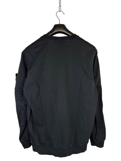 Felpa nera con taschino sul petto Stone Island - Taglia XL