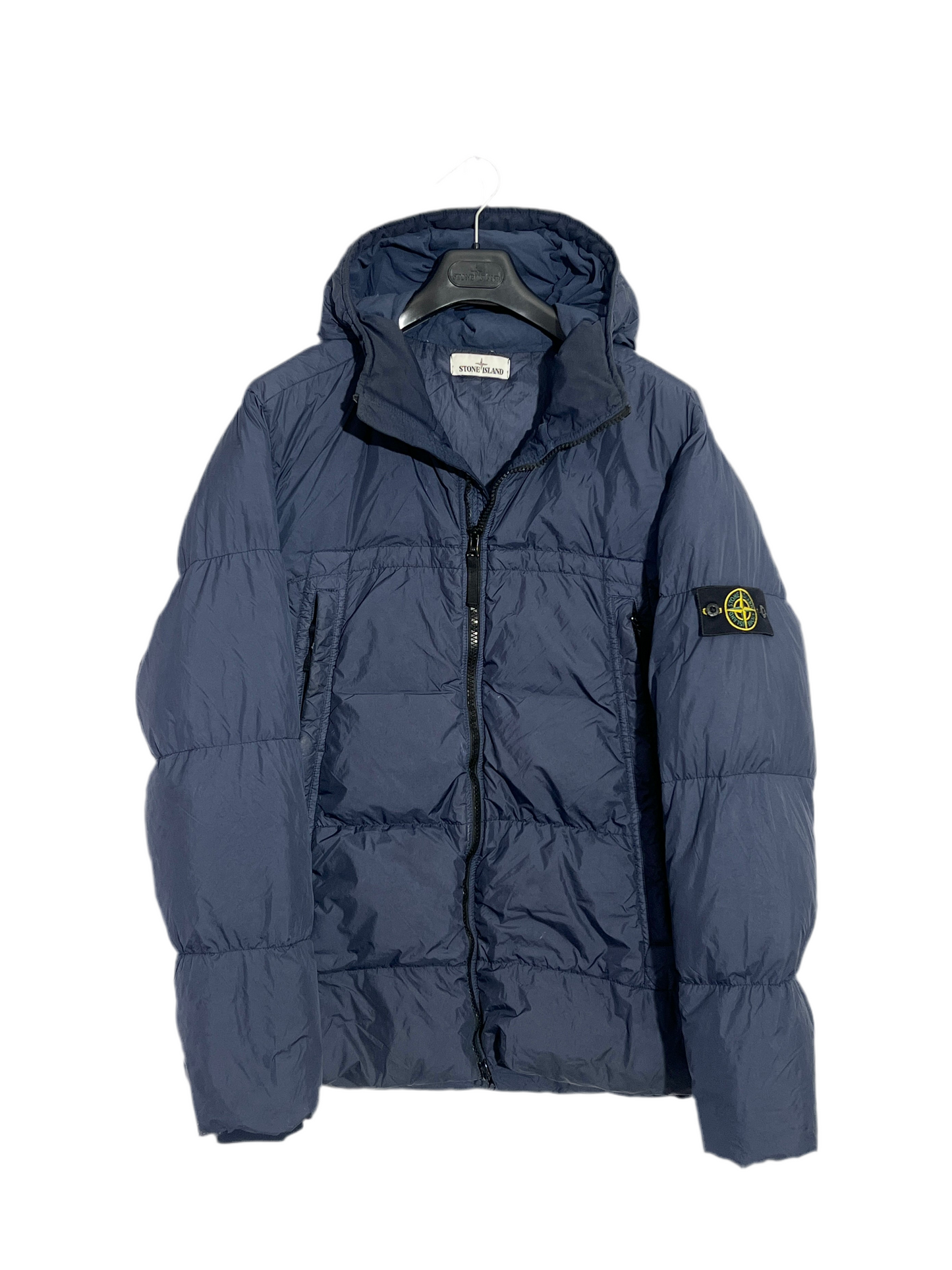 Piumino blu Garment Dyed Crinkle Reps NY Down Stone Island - Taglia XXL