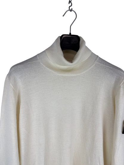 Maglione dolcevita bianco panna Stone Island - Taglia L