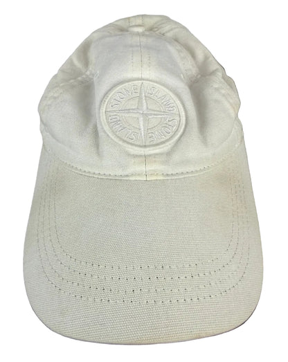 Cappello con visiera bianco Stone Island - Taglia unica
