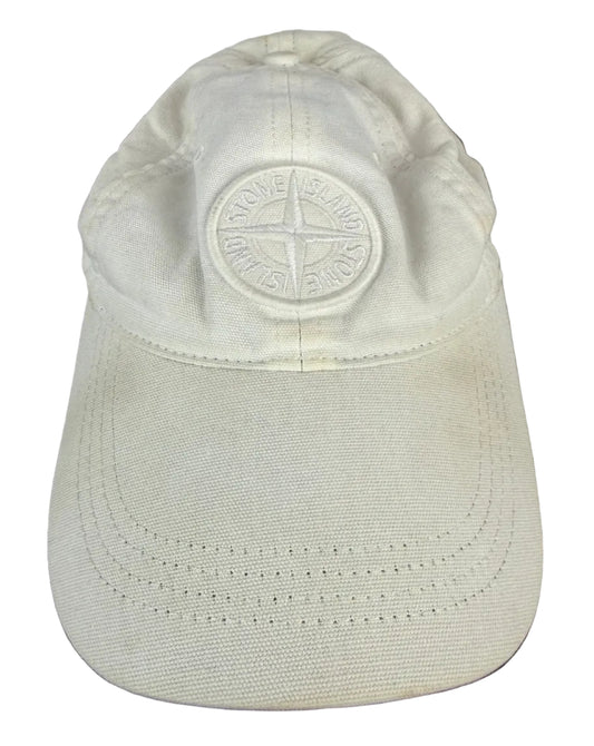 Cappello con visiera bianco Stone Island - Taglia unica