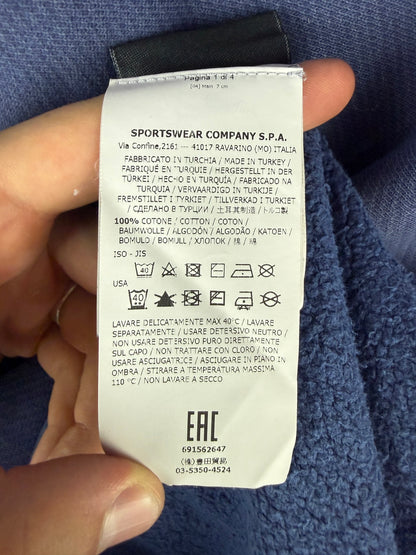 Felpa blu con logo frontale Stone Island - Taglia L