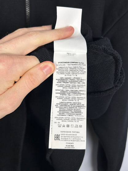 Overshirt Ghost nera con chiusura a zip Stone Island - Taglia L