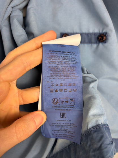 Giacca smanicato blu Denim Research Capo Campionario Stone Island (nuovo con cartellino) - Taglia L