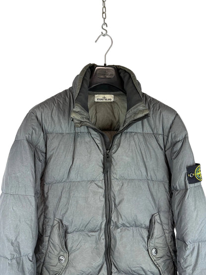 Giacca grigia Garment Dyed Crinkle Reps NY Down Stone Island - Taglia L