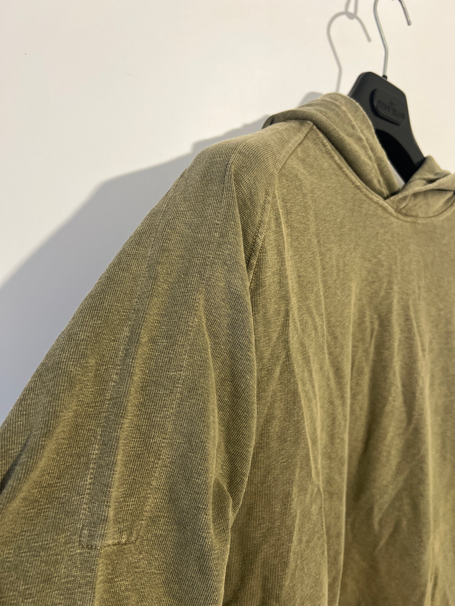 Felpa verde kaki con cappuccio Stone Island - Taglia XL
