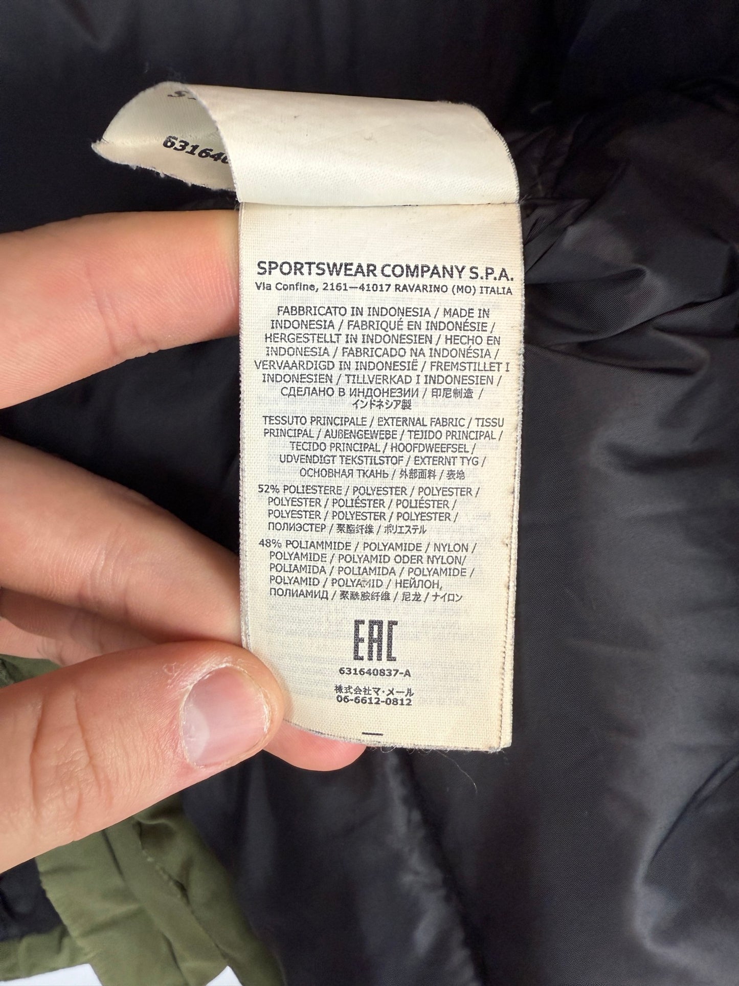 Cappotto verde imbottito Stone Island - Taglia Junior (14 anni, 165cm)