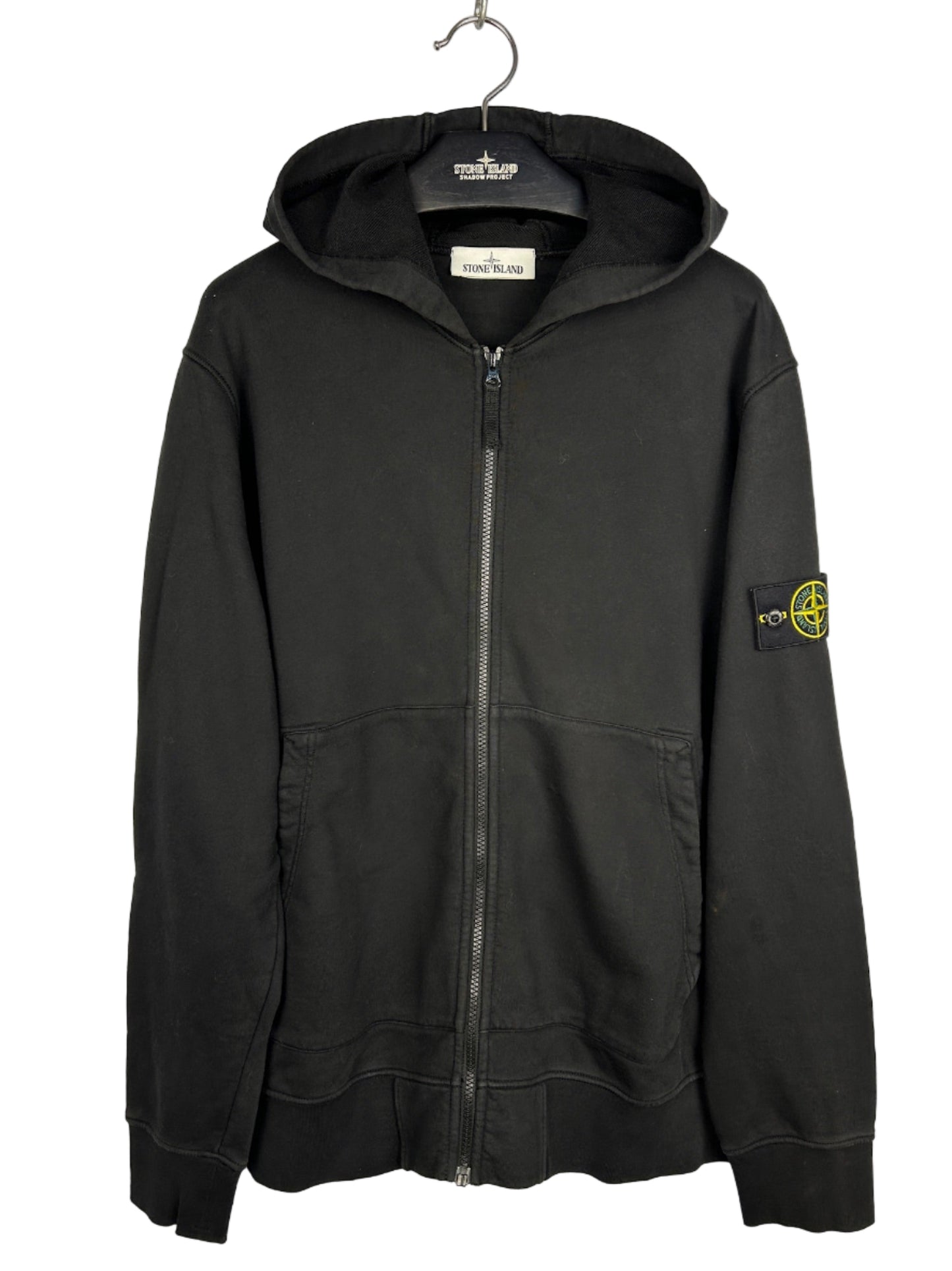 Felpa nera con chiusura a zip Stone Island - Taglia L