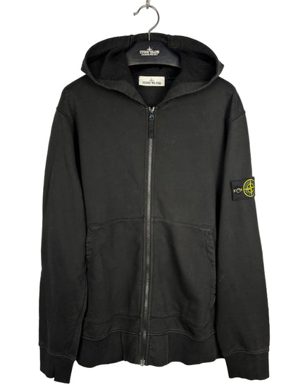 Felpa nera con chiusura a zip Stone Island - Taglia L