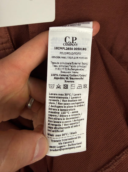 Polo marrone C.P. Company (nuova con cartellino) - Taglia XL