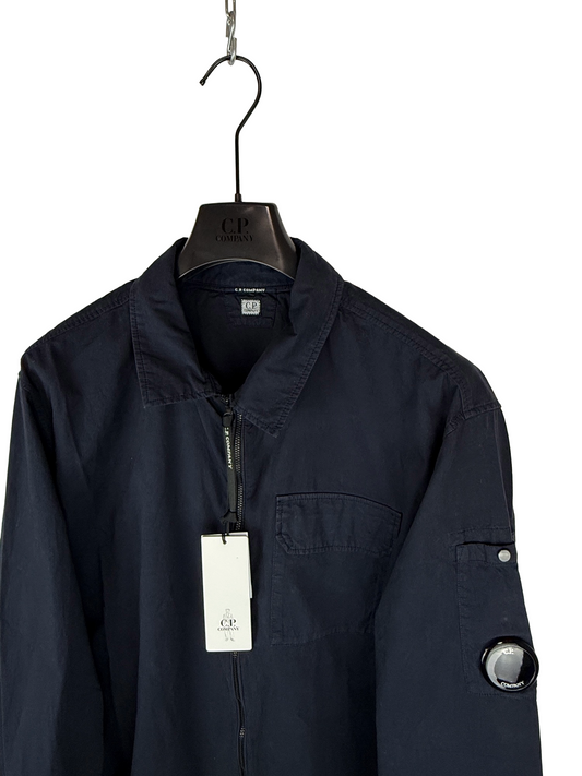 Overshirt blu navy con chiusura a zip C.P. Company (nuova con cartellino) - Taglia XL