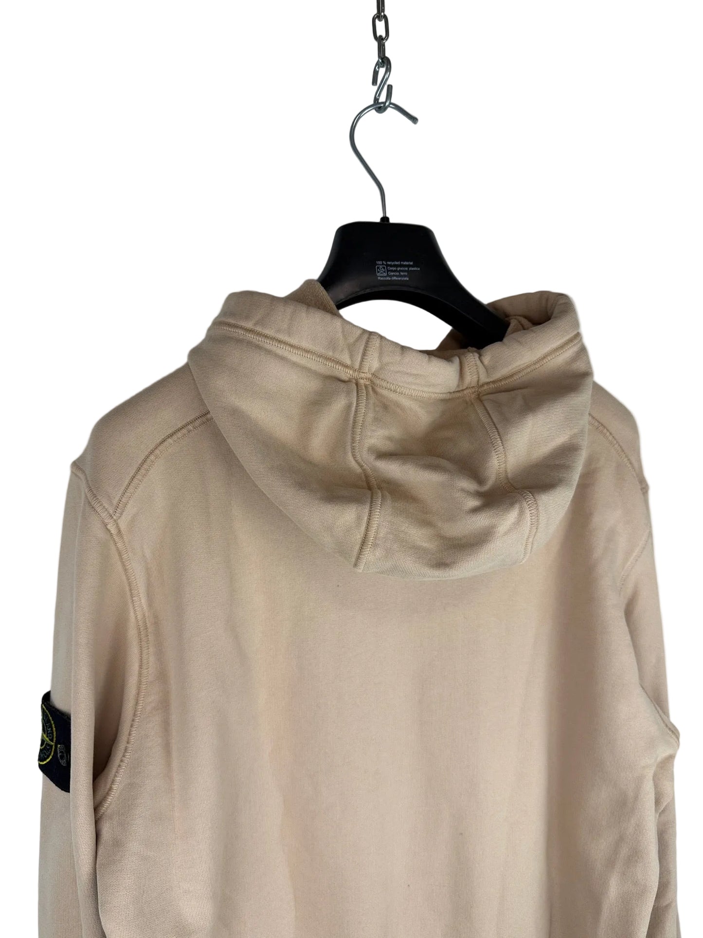 Felpa rosa antico con cappuccio Stone Island - Taglia L