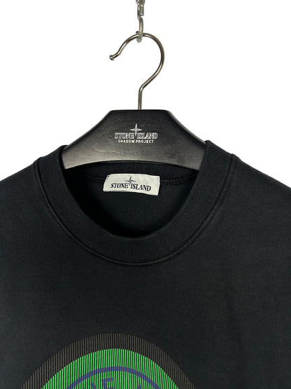 Felpa con logo in gomma 3D nera Stone Island - Taglia XL