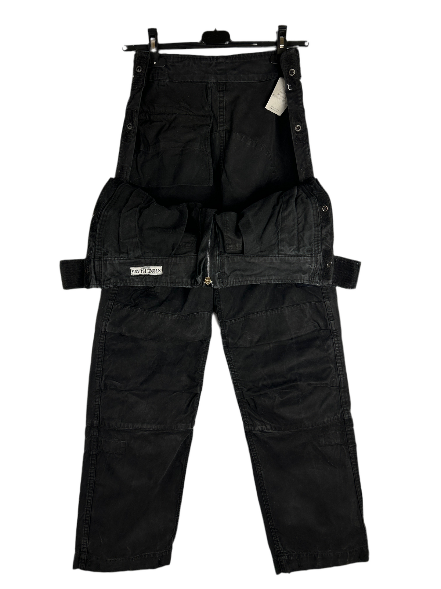 Pantaloni parachute neri Paul Harvey Stone Island - Taglia 48
