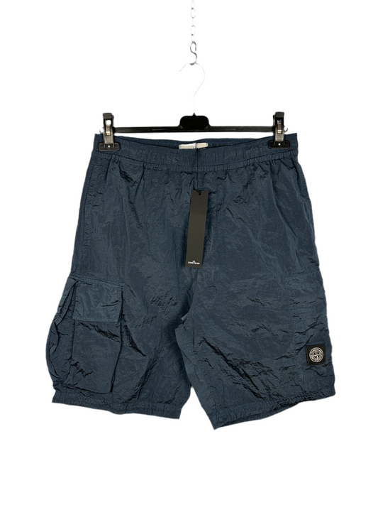 Pantaloncini blu Stone Island (nuovi con cartellino) - Taglia W33