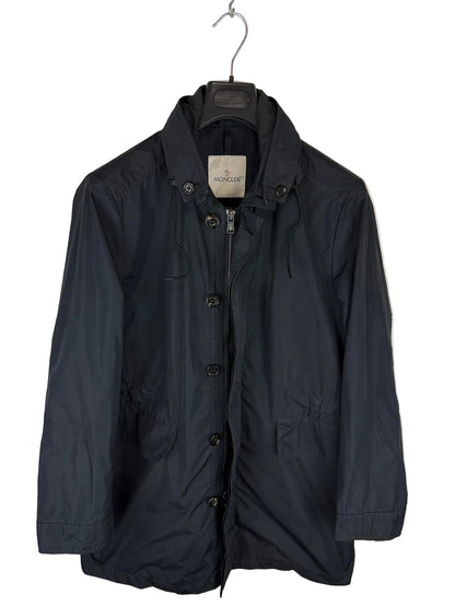 Giacca Ribermont blu navy con cappuccio a scomparsa Moncler - Taglia M