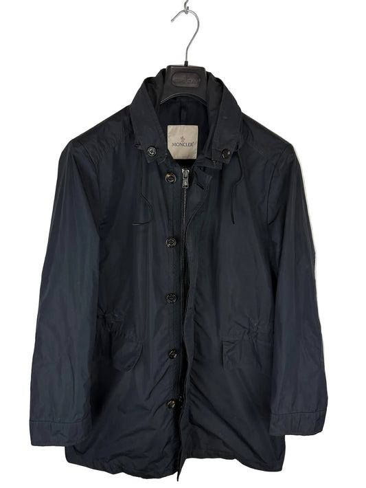 Giacca Ribermont blu navy con cappuccio a scomparsa Moncler - Taglia M
