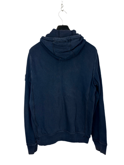 Felpa blu navy con zip e cappuccio Stone Island - Taglia M