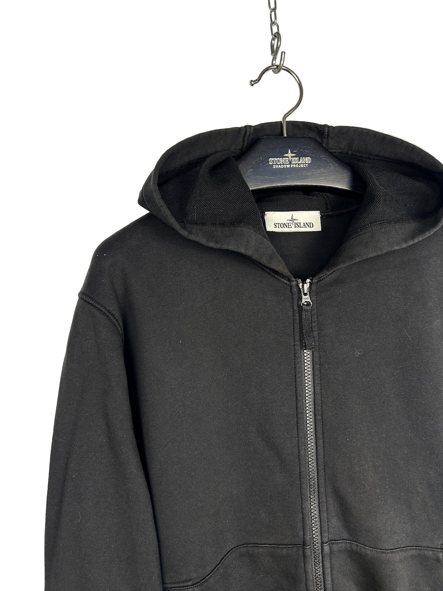 Felpa nera con chiusura a zip Stone Island - Taglia L