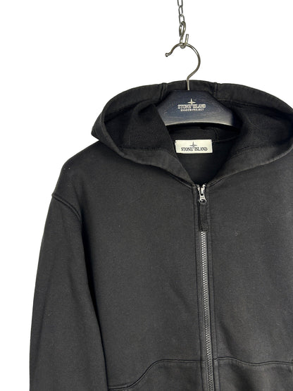 Felpa nera con chiusura a zip Stone Island - Taglia L